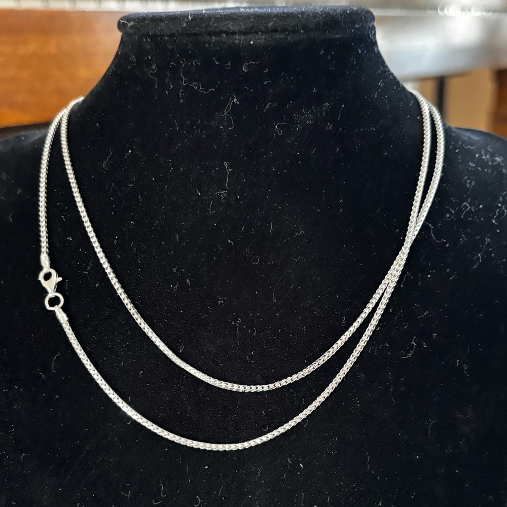 Chic Silver Long Franco chain